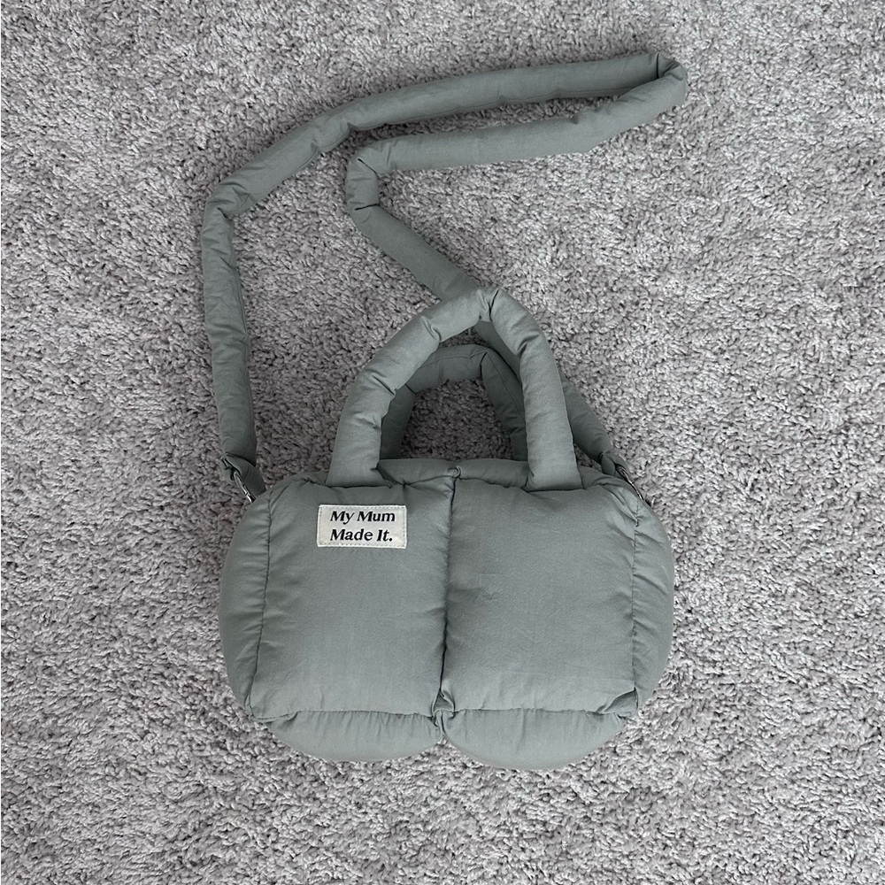 My Mum Made It Gray Crossbody Bag